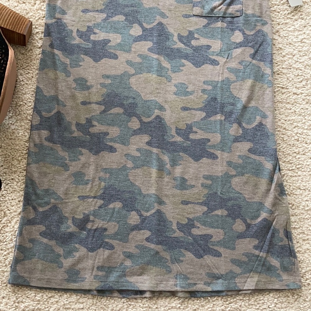 Camouflage T Shirt Dress - Picture 4 of 5